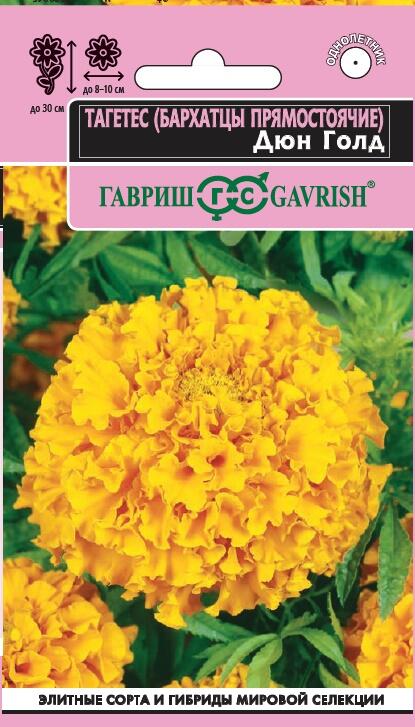 Бархатцы Дюн Голд однолетник 7шт (Гавриш)