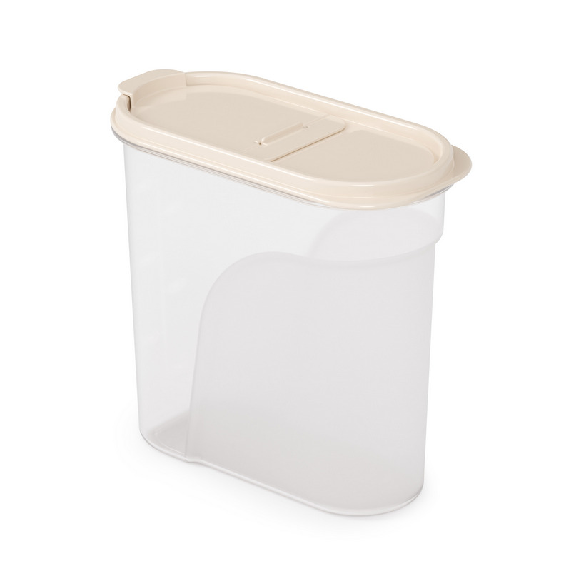 Емкость для сыпучих продуктов 1,75л мерная бежевый (Альтерн)(12шт) 