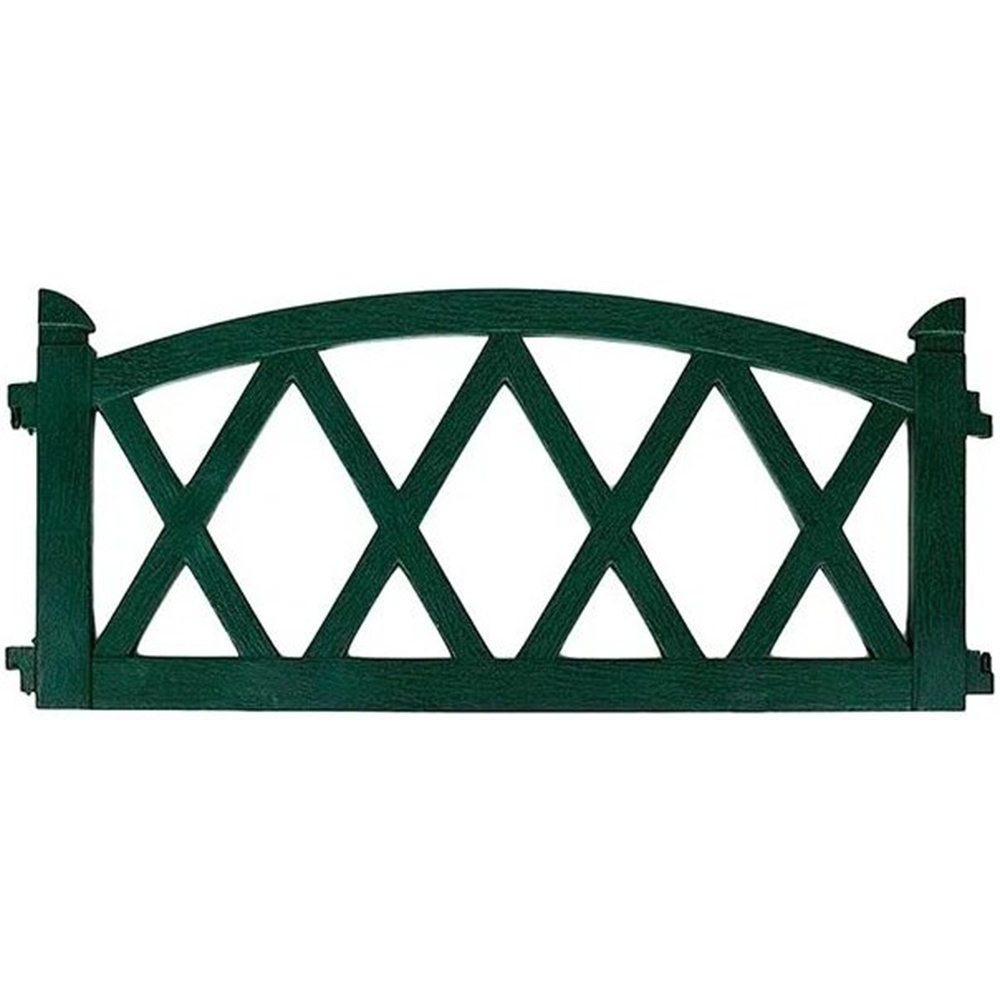 Забор декоративный Арка зеленый 2,4м (4секции) В26см (Мастер Сад)(8шт)