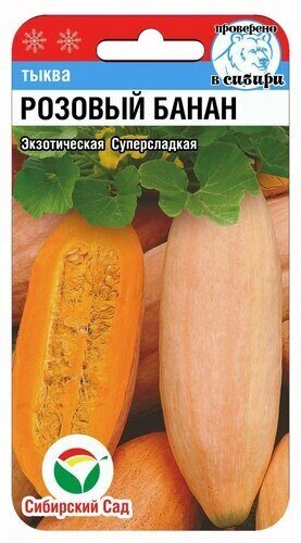 Тыква Розовый банан 5шт (Сиб Сад)