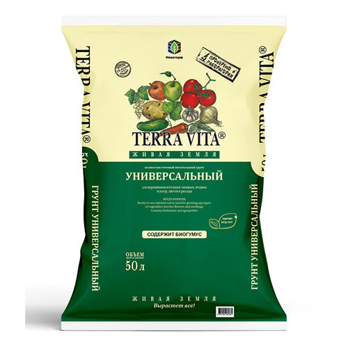 Грунт 50л Живая Земля универс (Фарт) (45шт паллет)