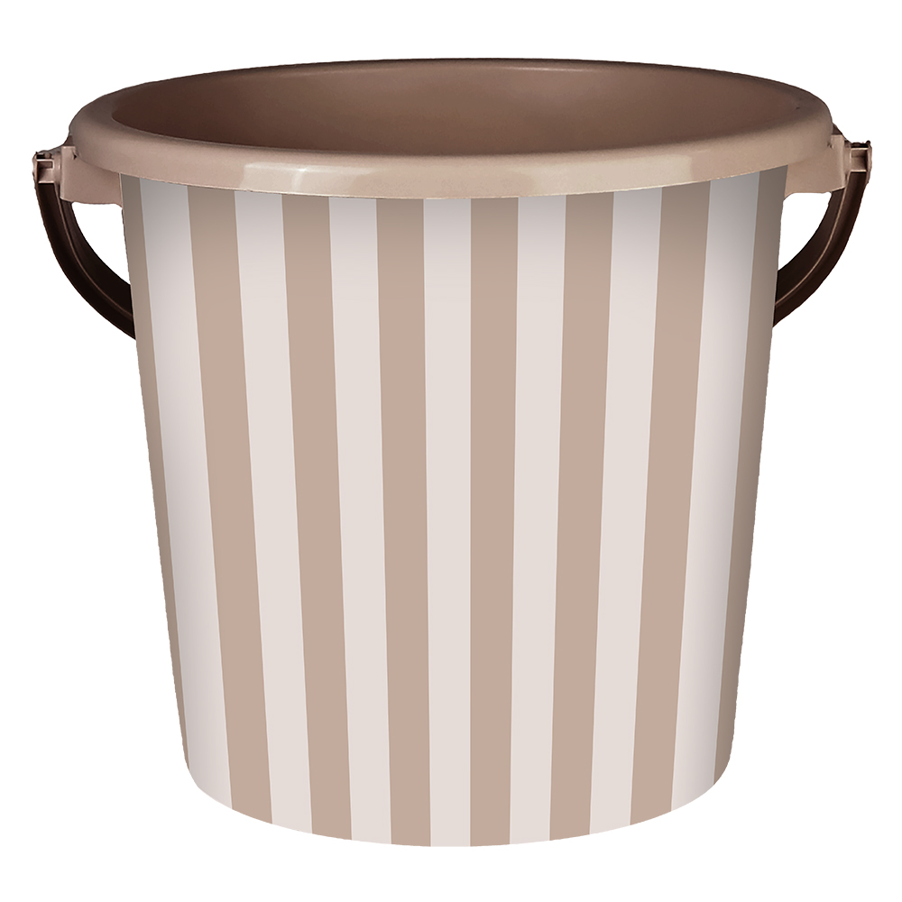 Ведро 10л пласт Сиеста полоска фраппе 1946 (ВМС)(10шт) 