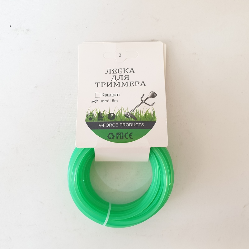 Леска SB19507-7 для тримера квадрат 2мм*15м (Сиб Сад)(240шт)