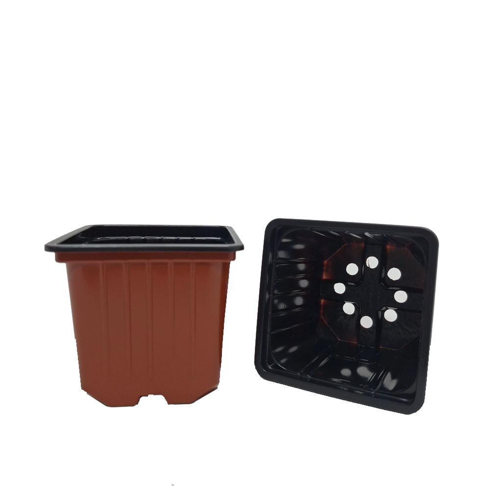 Горшок 0,4л 9*9*8 ТЕРРАКОТ КВ (Амина)(1500шт) 