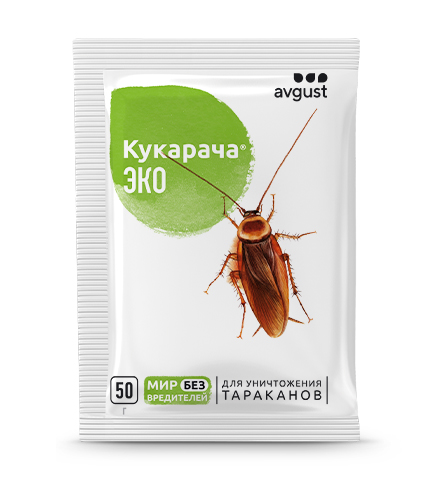 Кукарача ЭКО 50г тараканы,мокрицы (150шт)(Август)