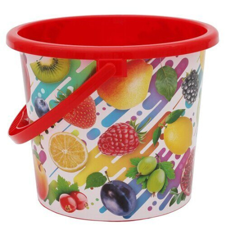 Ведро 5л пласт Фруктовое настроение (ВМС)(10шт) 