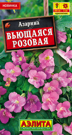 Азарина вьющаяся Розовая однолетник 5шт (Аэлита)