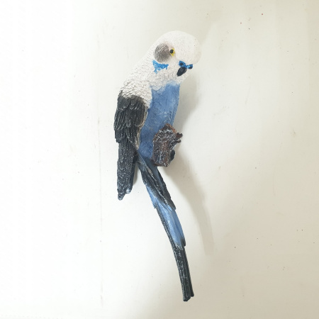 Садовая фигура Навес Попугай сине белый 10961 (28см) (ВПС)